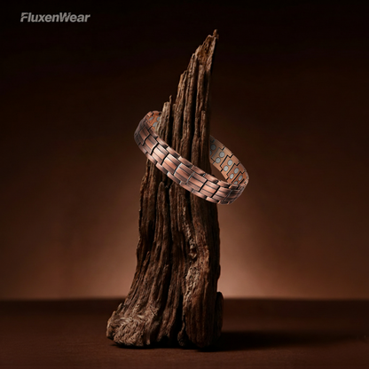 FluxenWear Copper Magnetic Link Bracelet | Supports Pairing Veterans with Loyal Service or Shelter Dogs