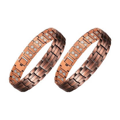 FluxenWear Copper Magnetic Link Bracelet | Supports Pairing Veterans with Loyal Service or Shelter Dogs